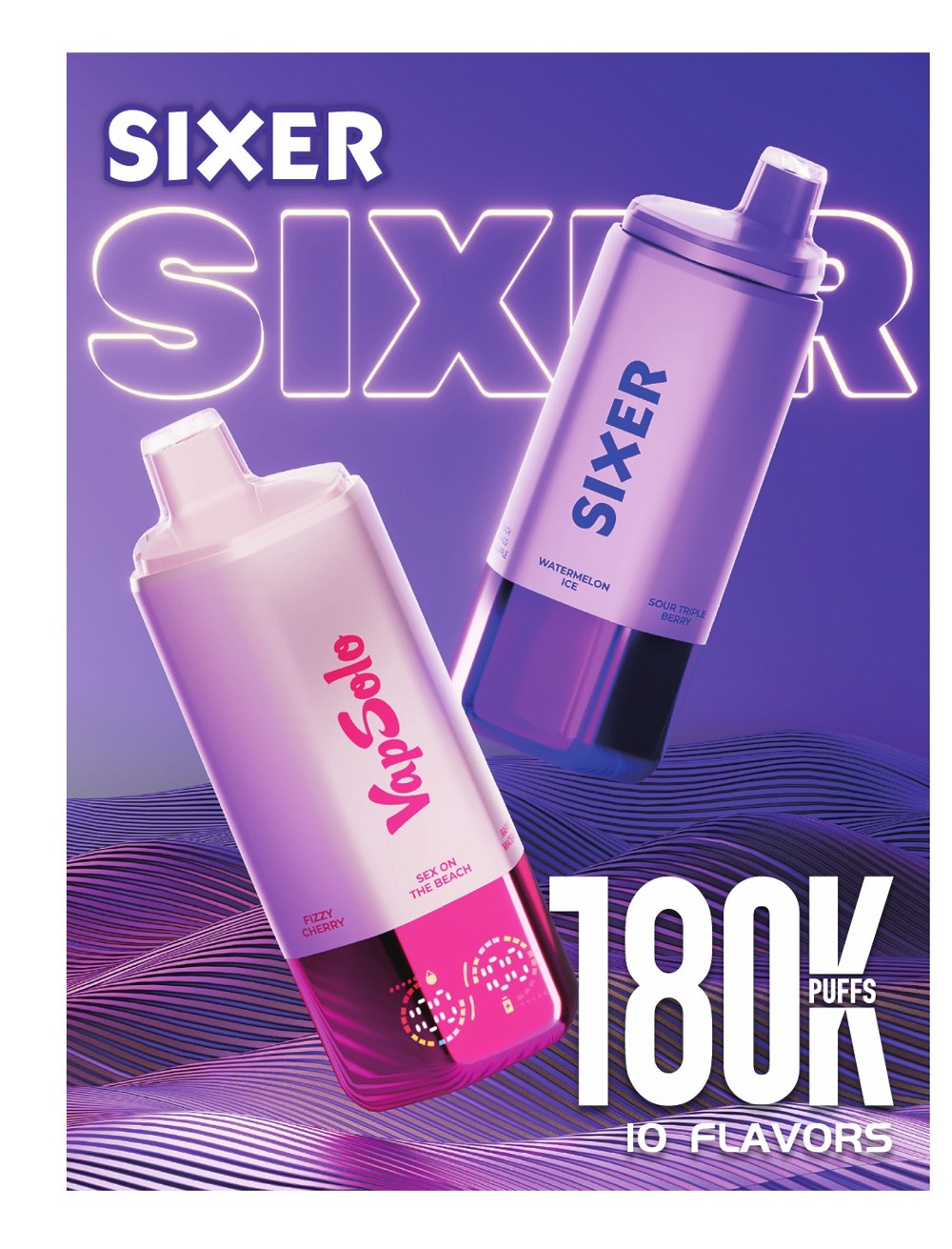 VapSolo Sixer — Fizzy Cherry – Íz-tesztek – termékfotó